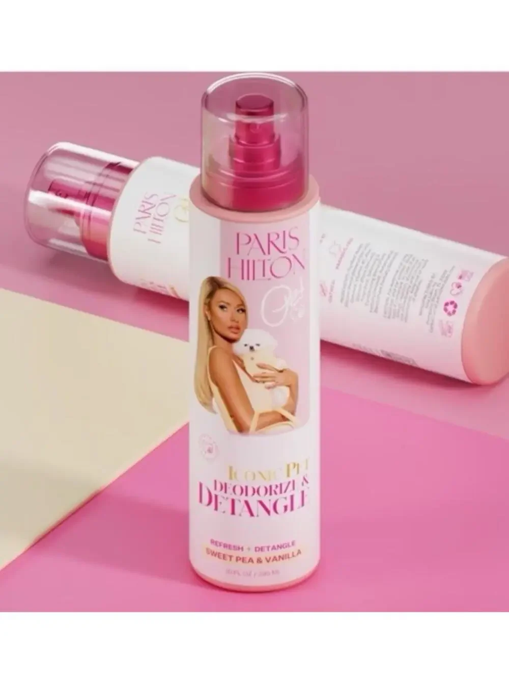 Paris Hilton Pet Iconic Dog Grooming Spray Deodorize Detangle Fresh Scent